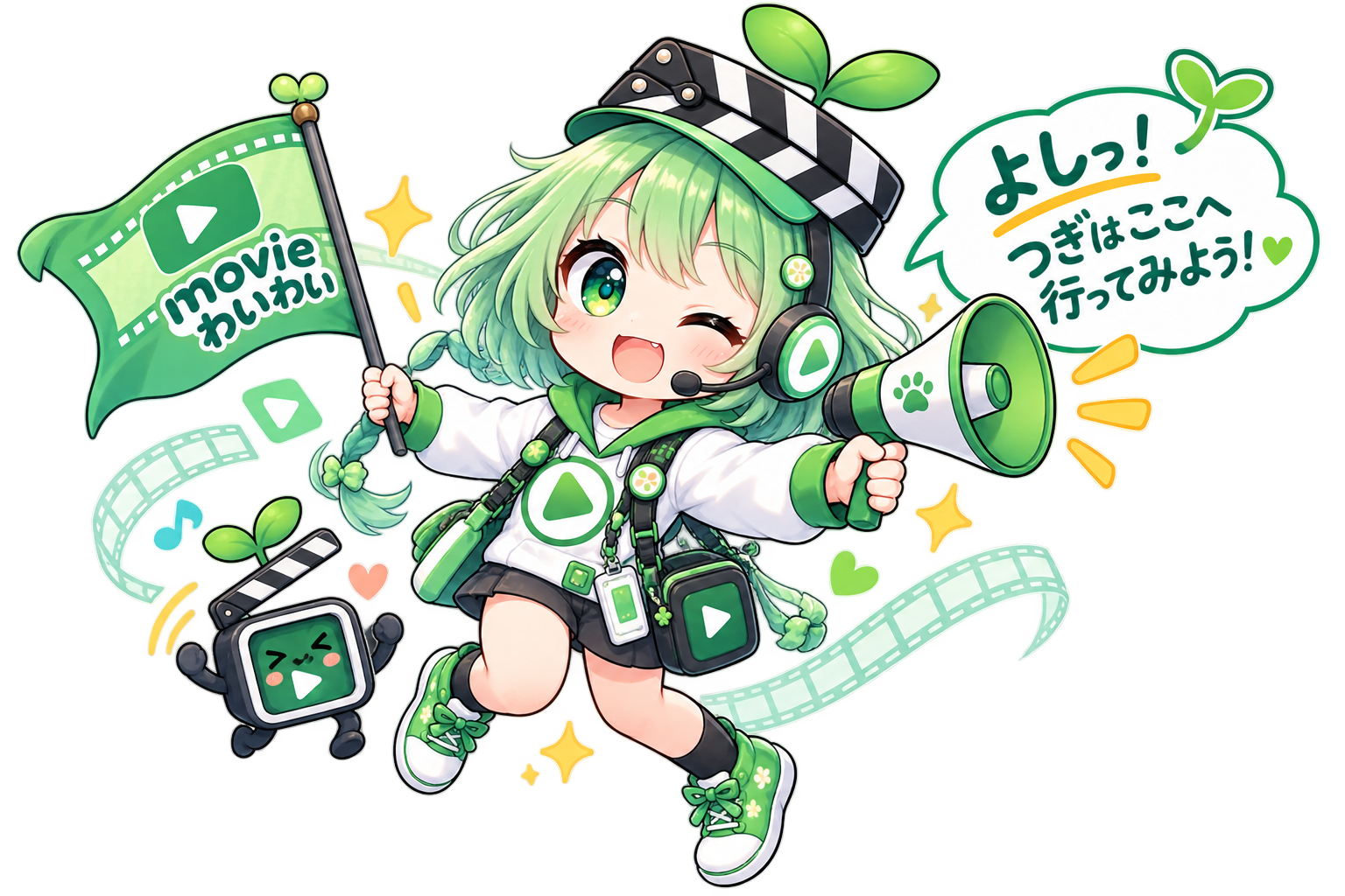 次のステップへ案内するむびりん